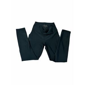 Athleta Leggings Interval Stash 7/8 Forest Dark Green Pockets Tights XS